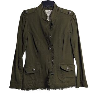 NICK & MO Exclusive Collection Army Green Utility Jacket Womens Size Small